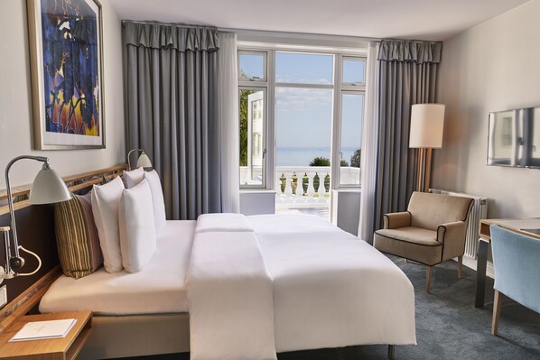 Superior Double or Twin Room, Balcony, Partial Sea View, including evening spa access