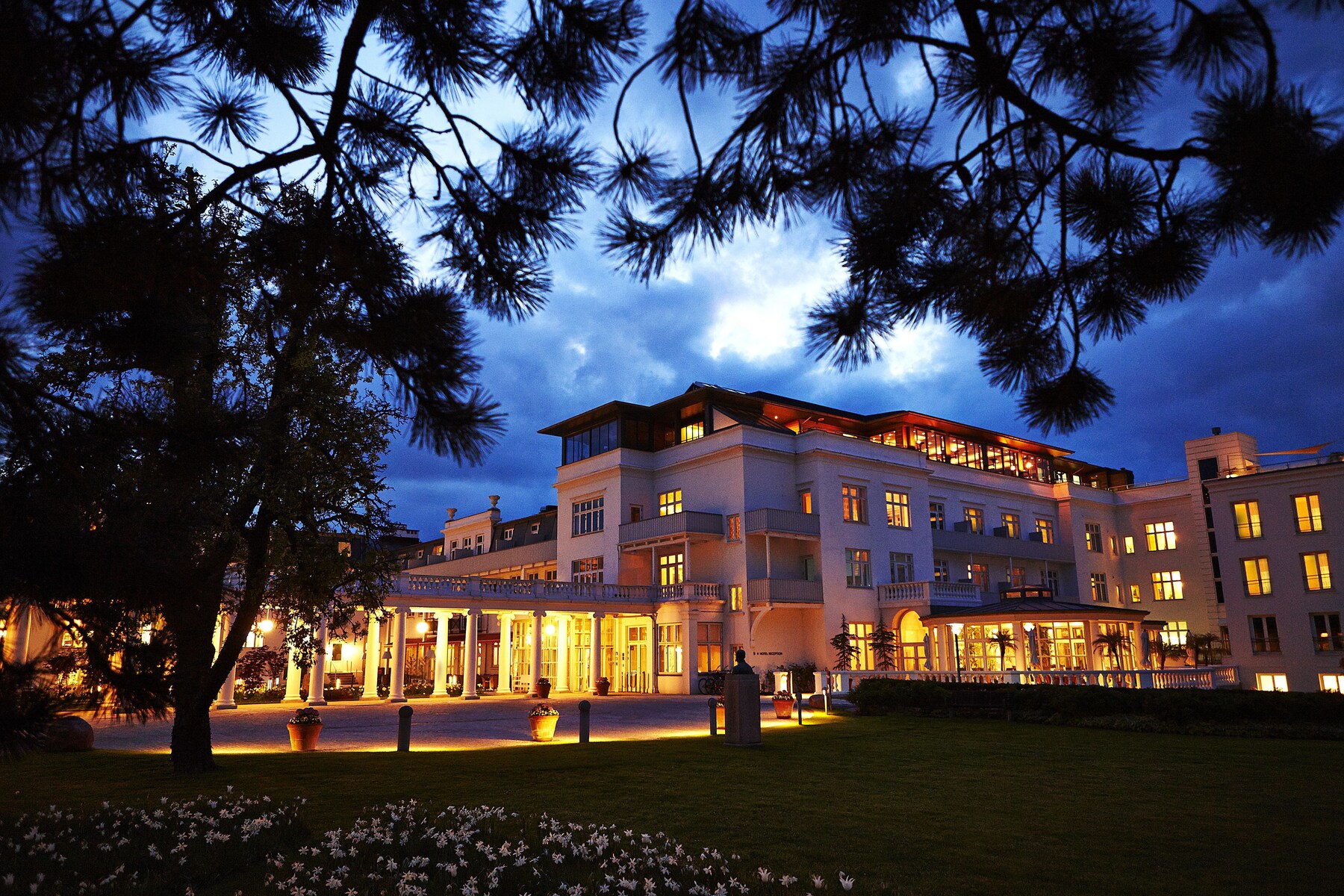 Front of property – evening/night