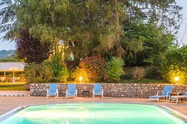 Outdoor pool, open 8:00 AM to 10:00 PM, sun loungers