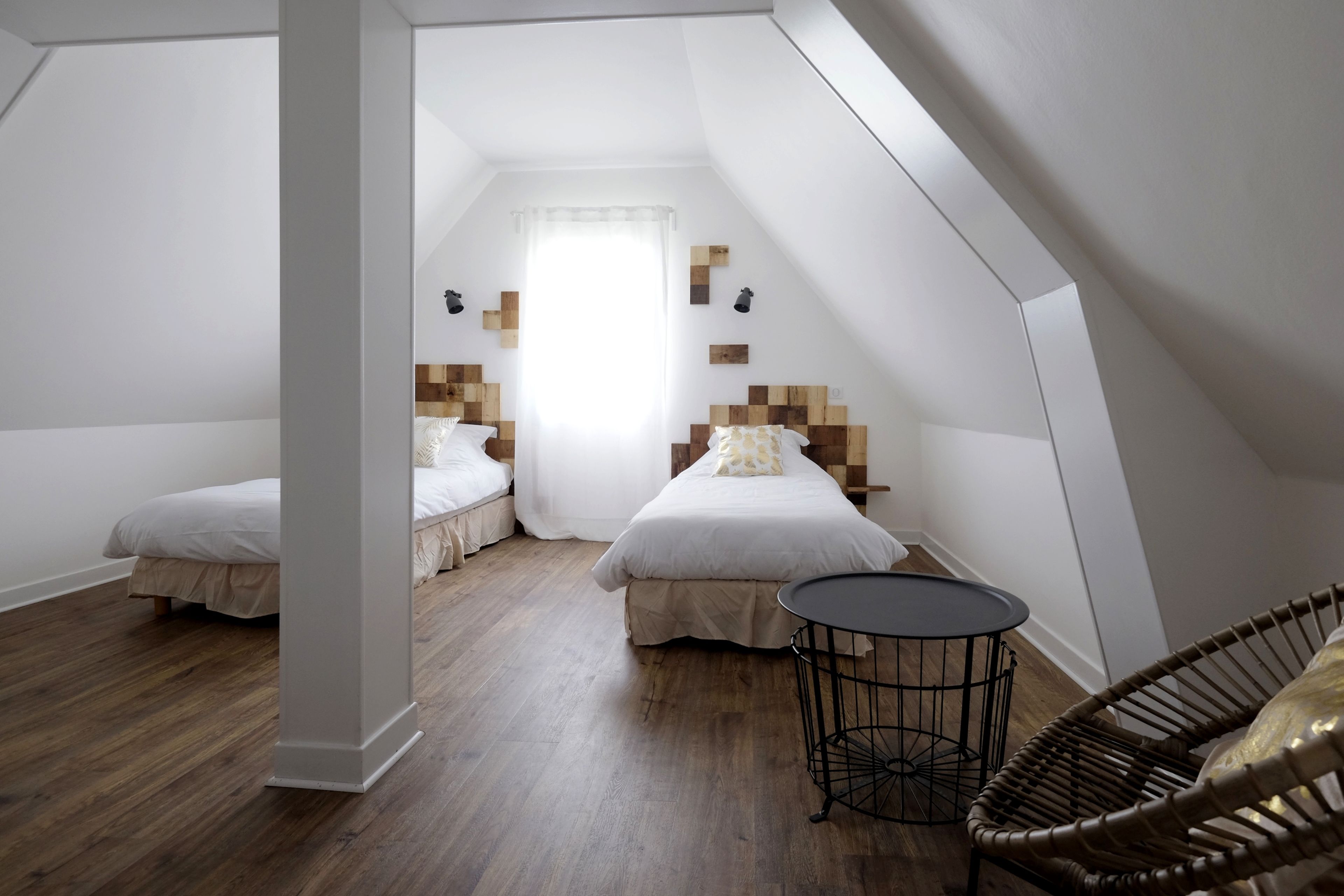 desk, blackout curtains, iron/ironing board, free wifi