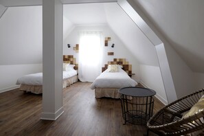 Desk, blackout curtains, iron/ironing board, free WiFi