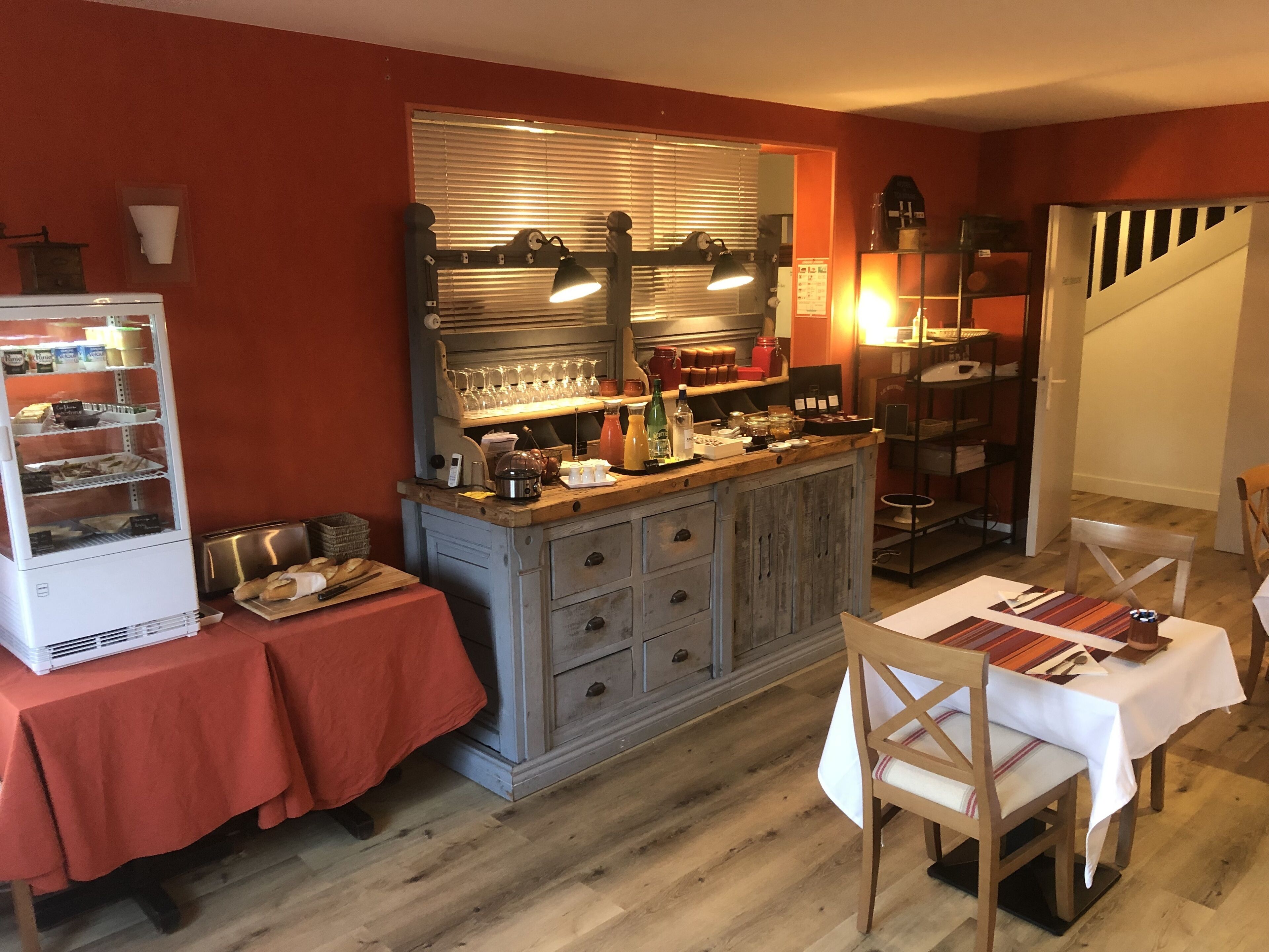 daily buffet breakfast (eur 12 per person)