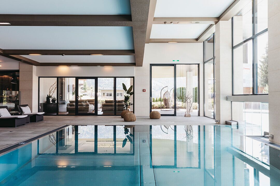 Indoor pool, outdoor pool, open 7 AM to 8 PM, free pool cabanas