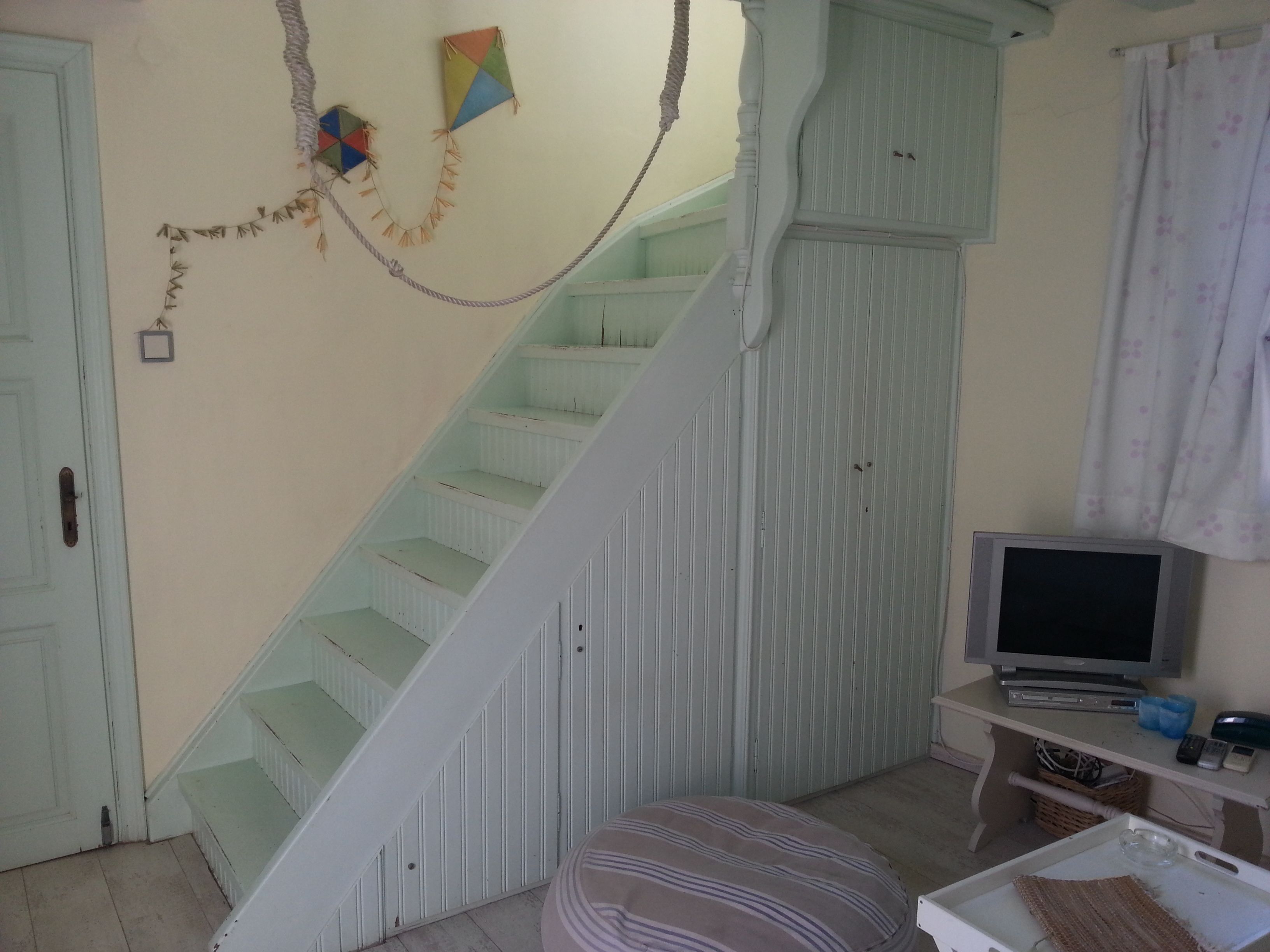 basic duplex, multiple bedrooms, smoking, tower | living area | 32-inch flat-screen tv with satellite channels, tv