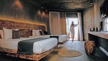 Merakilous Room Partial Sea View | 1 soveværelse, minibar, pengeskab på værelset, individuel indretning