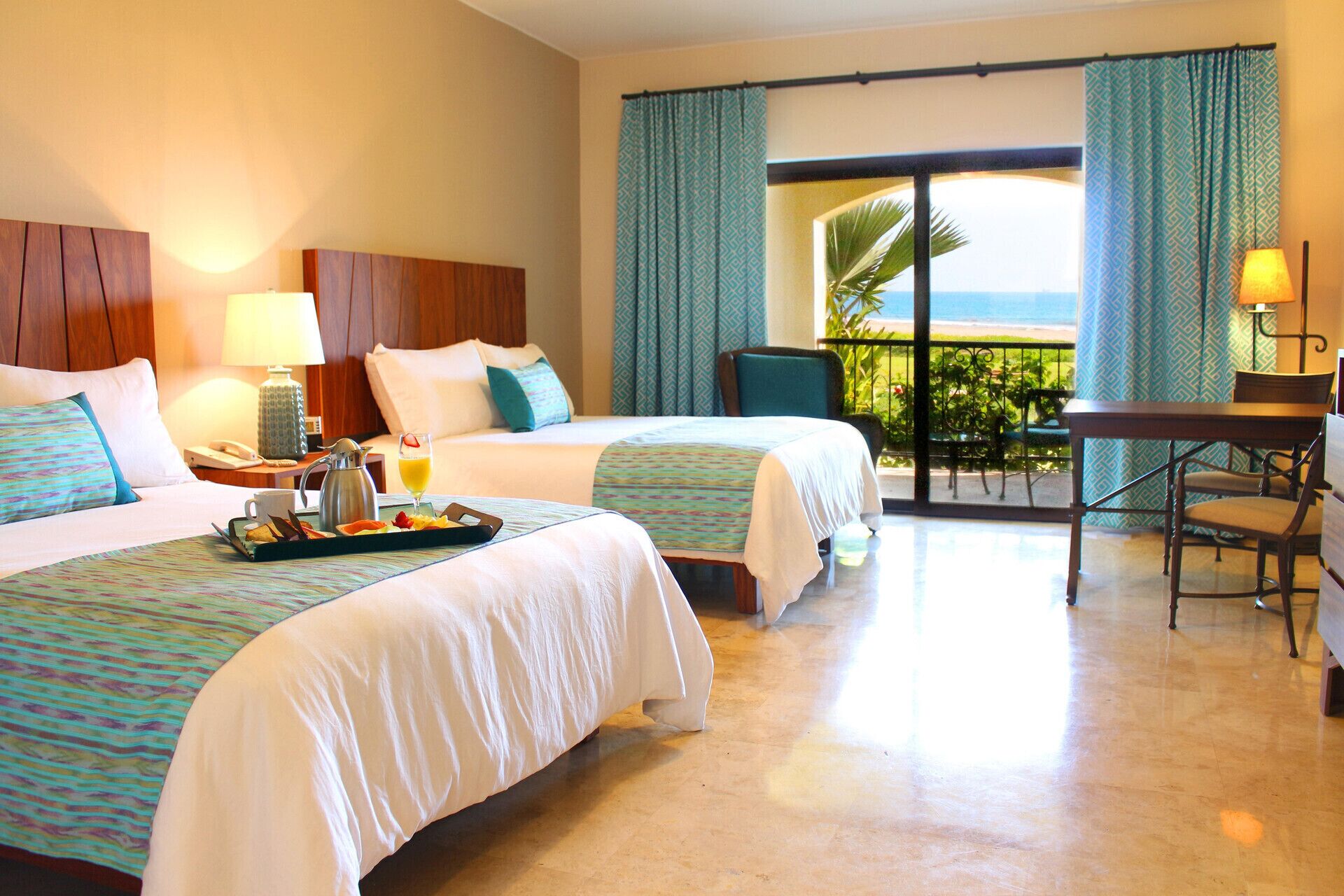 Premium bedding, down duvets, in-room safe, desk
