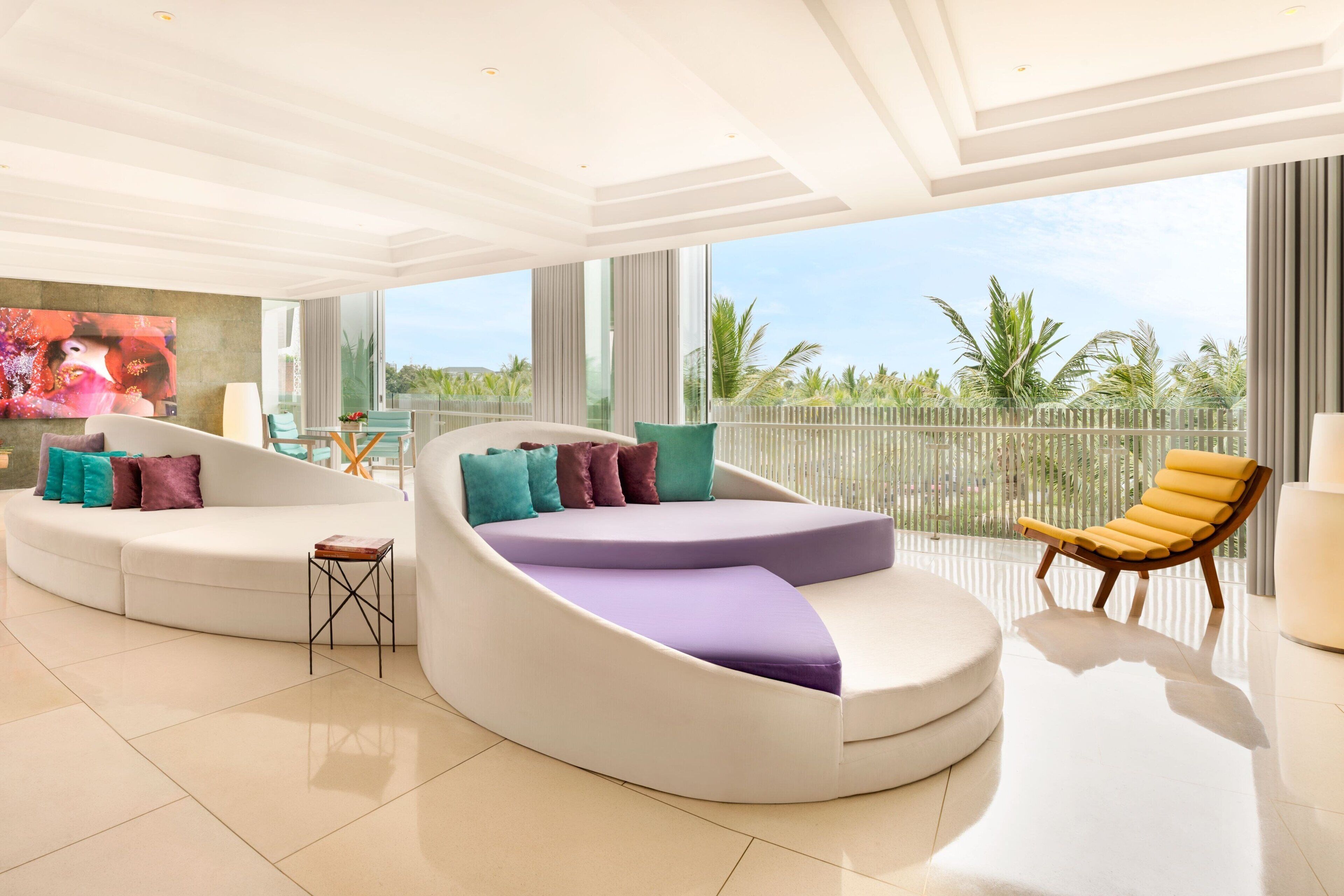 suite, 2 bedrooms, non smoking, ocean view (balcony) | living room | led tv, dvd player, ipod dock