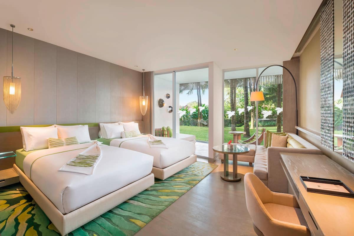 Room, 2 Queen Beds, Non Smoking, Balcony | 1 bedroom, Egyptian cotton sheets, premium bedding, minibar