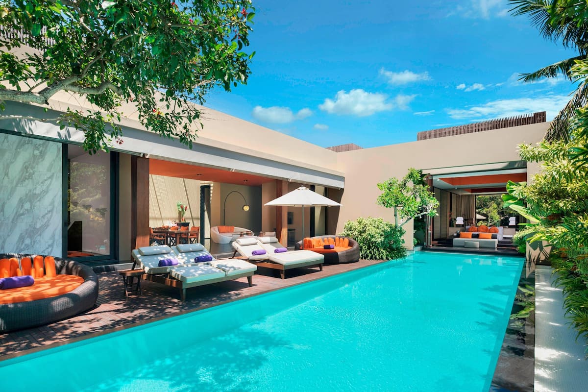 Villa - 3 sovrum - icke-rökare - privat pool | 1 sovrum, egyptiska bomullslakan och sÀngtillbehör av högsta kvalitet