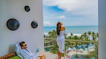 Quarto premier, 1 cama King, sacada, vista para o oceano (View) | Comodidades da propriedade