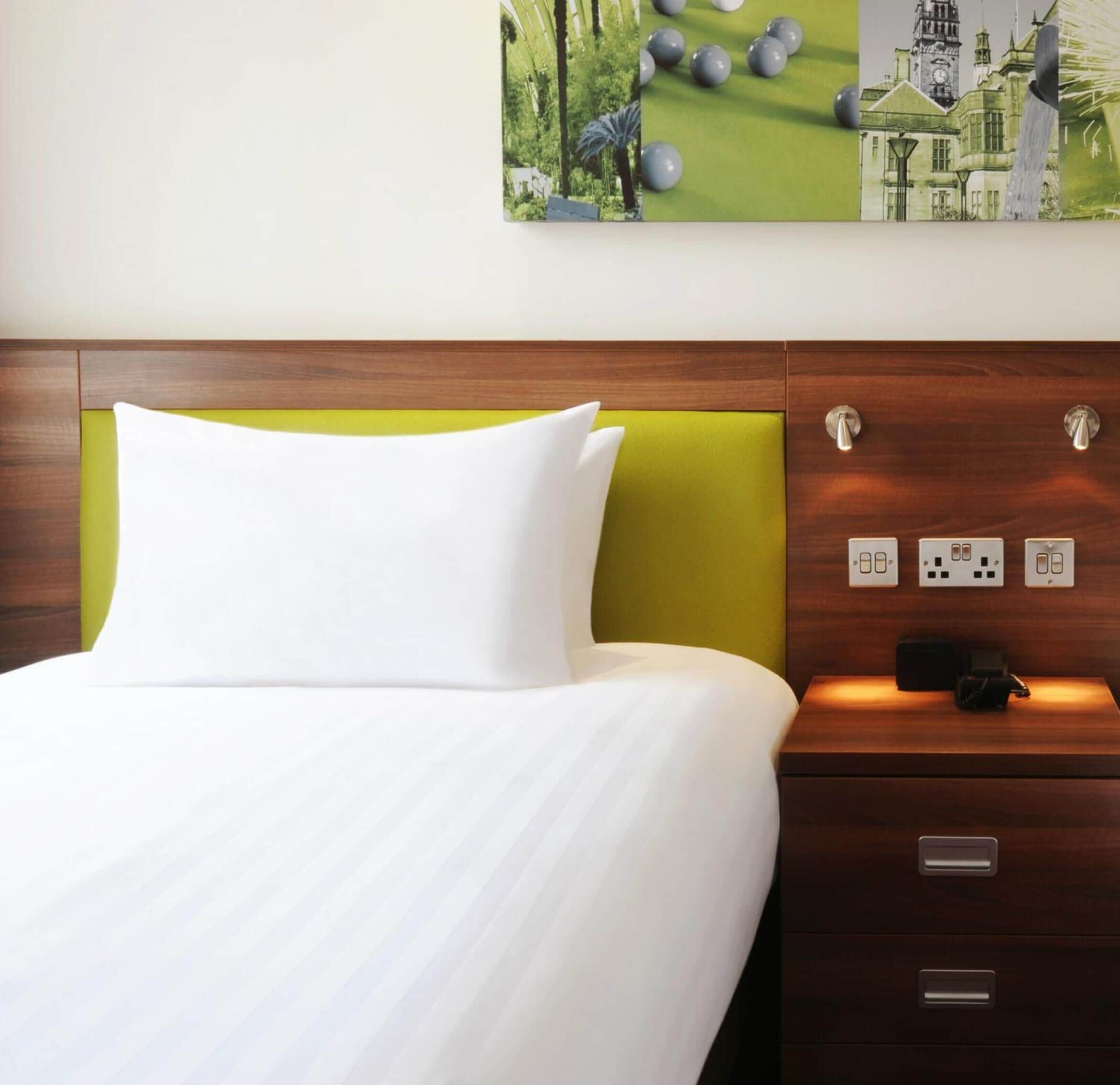 desk, laptop workspace, blackout curtains, iron/ironing board