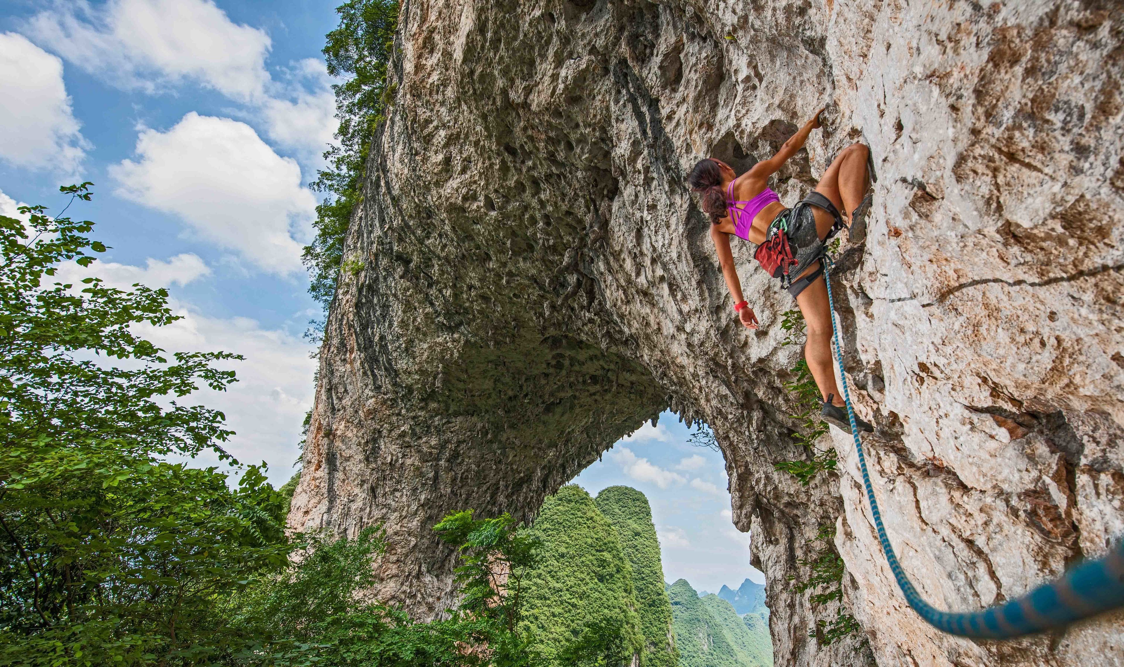 outdoor rock climbing