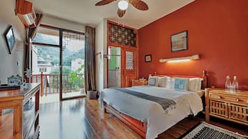 Family Suite, 2 Bedrooms, Balcony, Mountain View | Hypo-allergenic bedding, memory foam beds, minibar, in-room safe