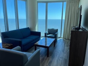 Suite, 2 Bedrooms, Ocean View | Premium bedding, in-room safe, desk, blackout drapes - South Beach Biloxi Hotel & Suites (Biloxi)