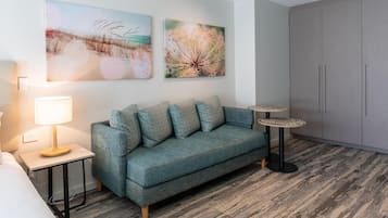 In-room safe, blackout curtains, soundproofing, iron/ironing board