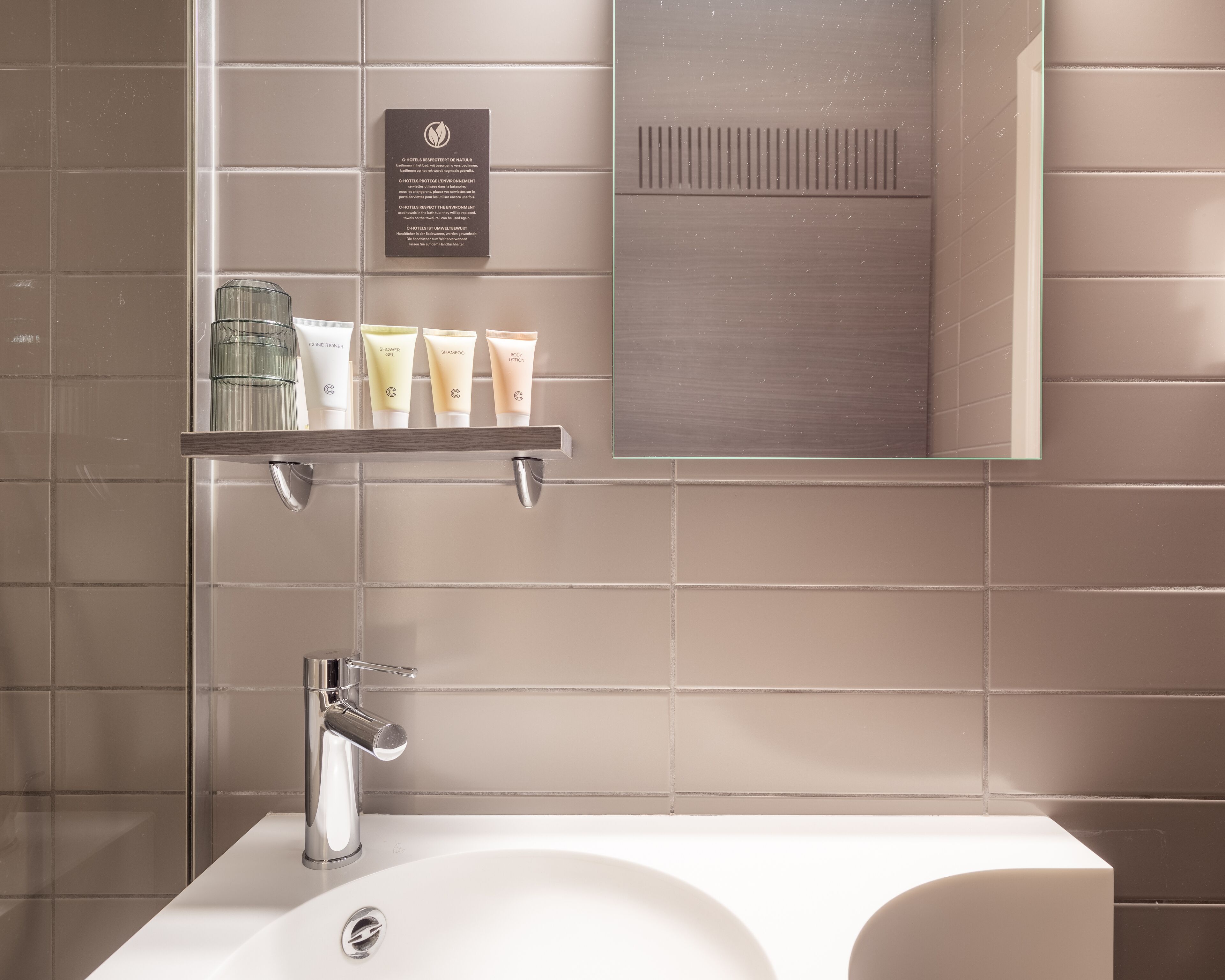 double room, courtyard view | bathroom | shower, hair dryer, towels