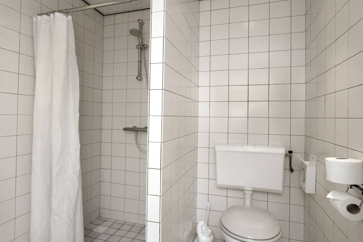 free toiletries, hair dryer, towels