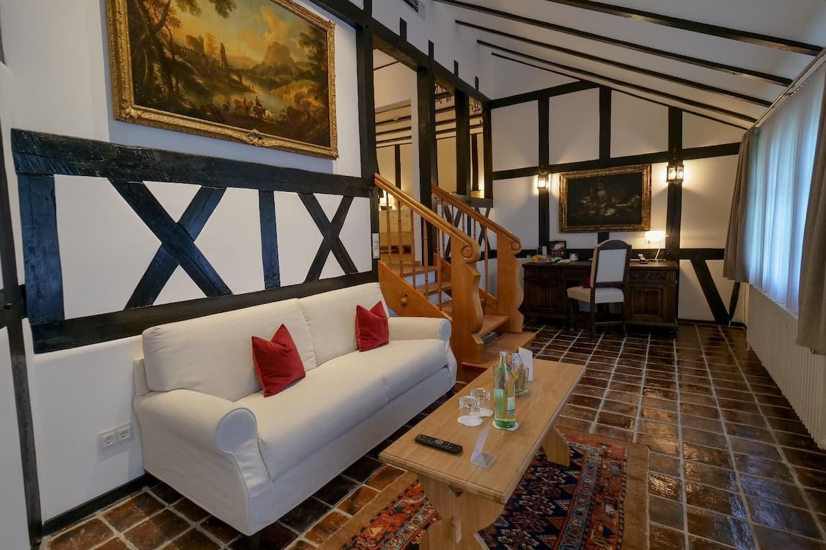Junior Double Room | Living area | 50-inch TV with satellite channels, table tennis