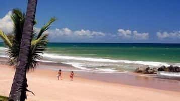 Private beach nearby, white sand