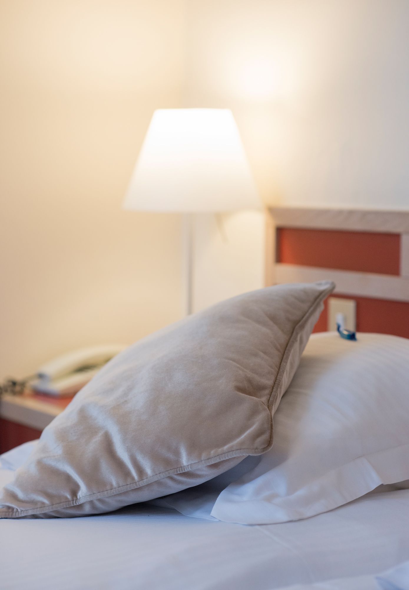 basic double room | in-room safe, desk, laptop workspace, blackout curtains