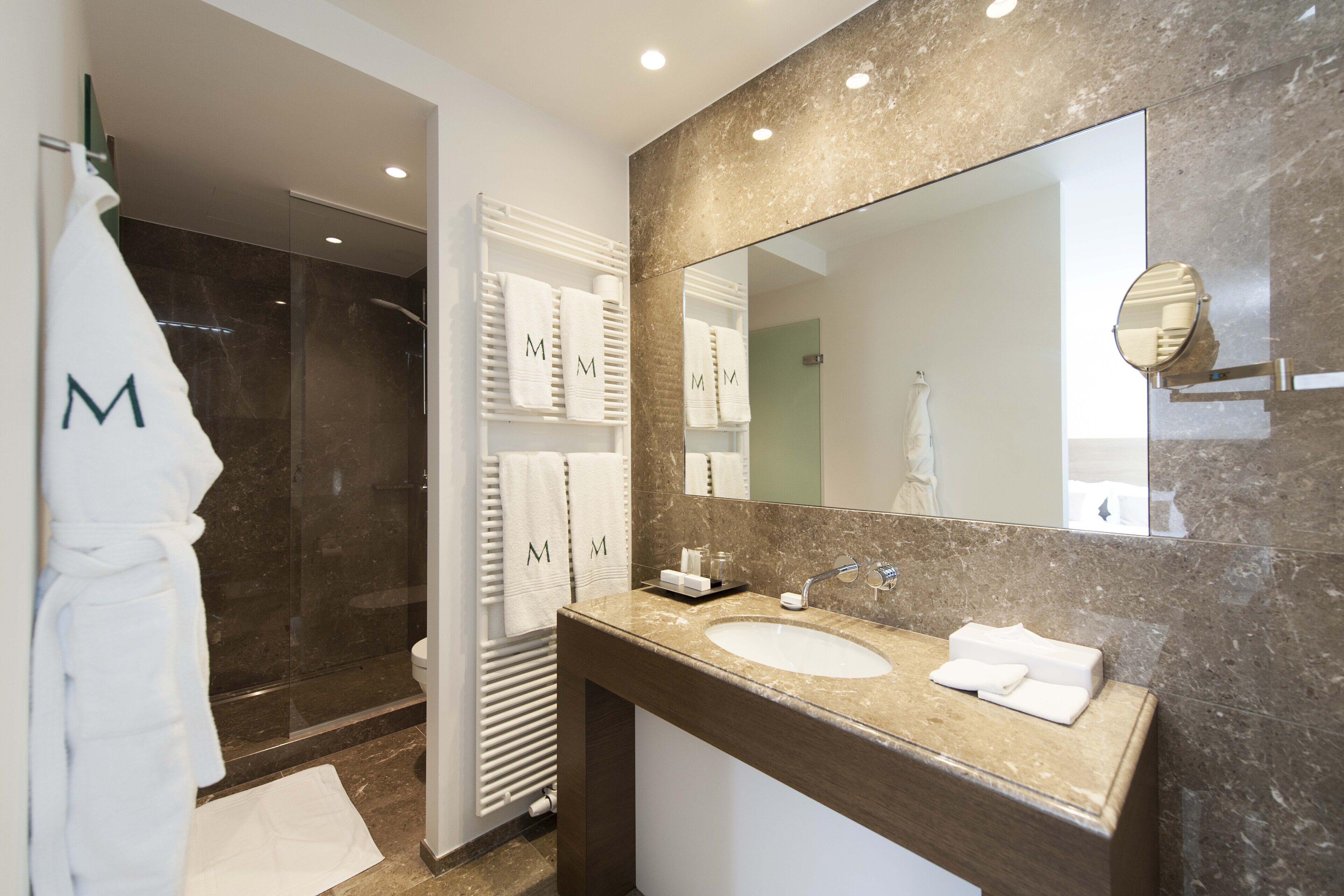 hair dryer, slippers, towels