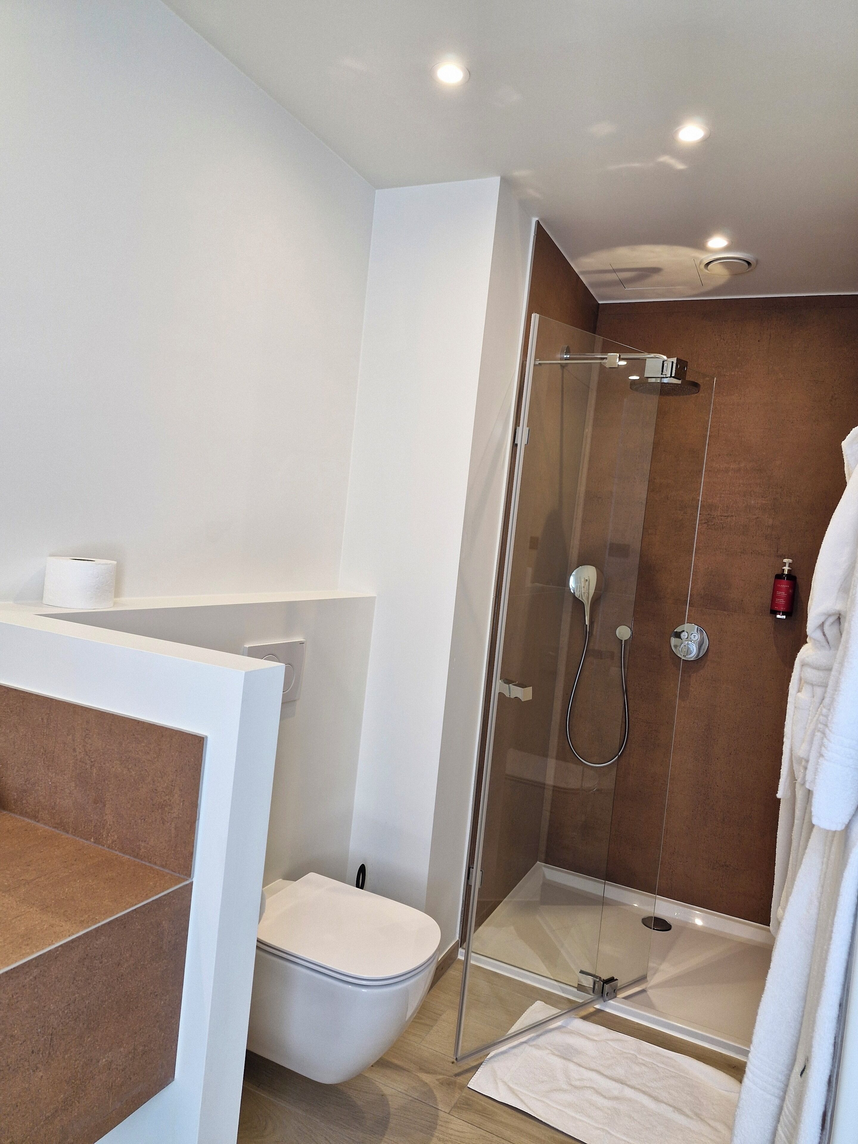 economy room | bathroom | hair dryer, slippers, towels