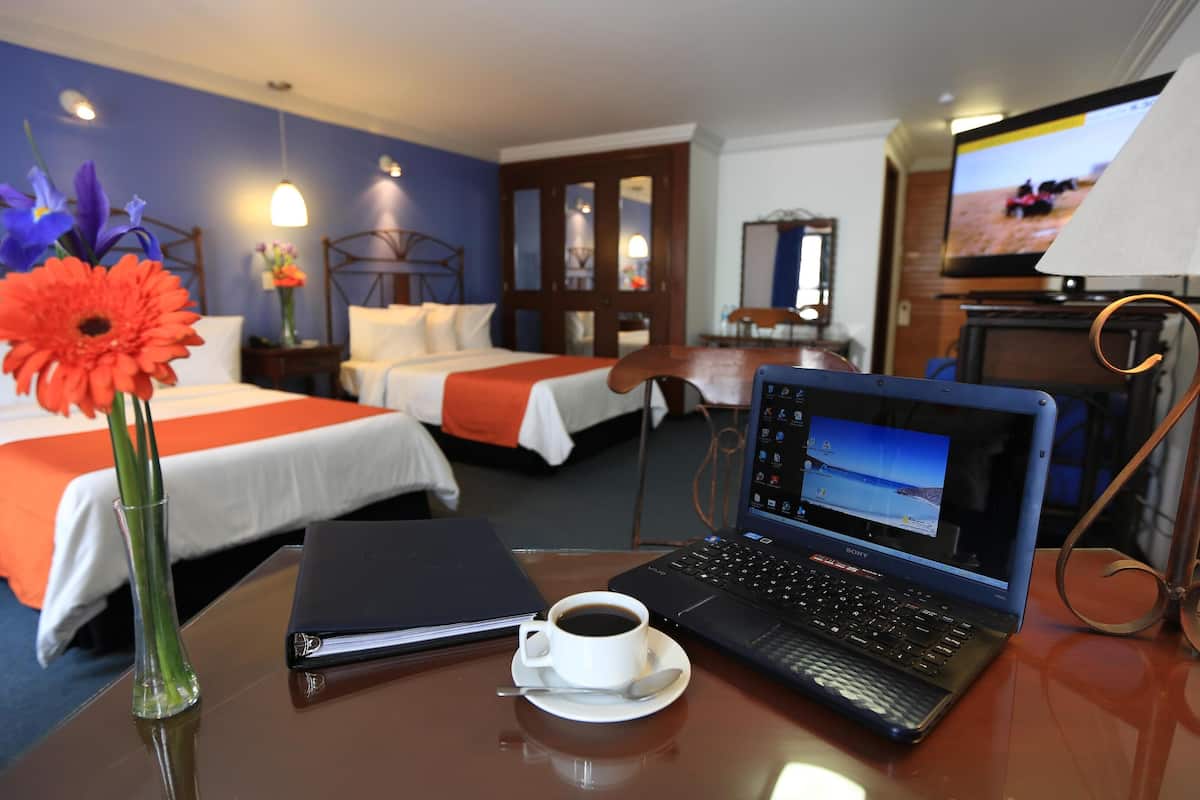 In-room safe, desk, iron/ironing board, free cribs/infant beds