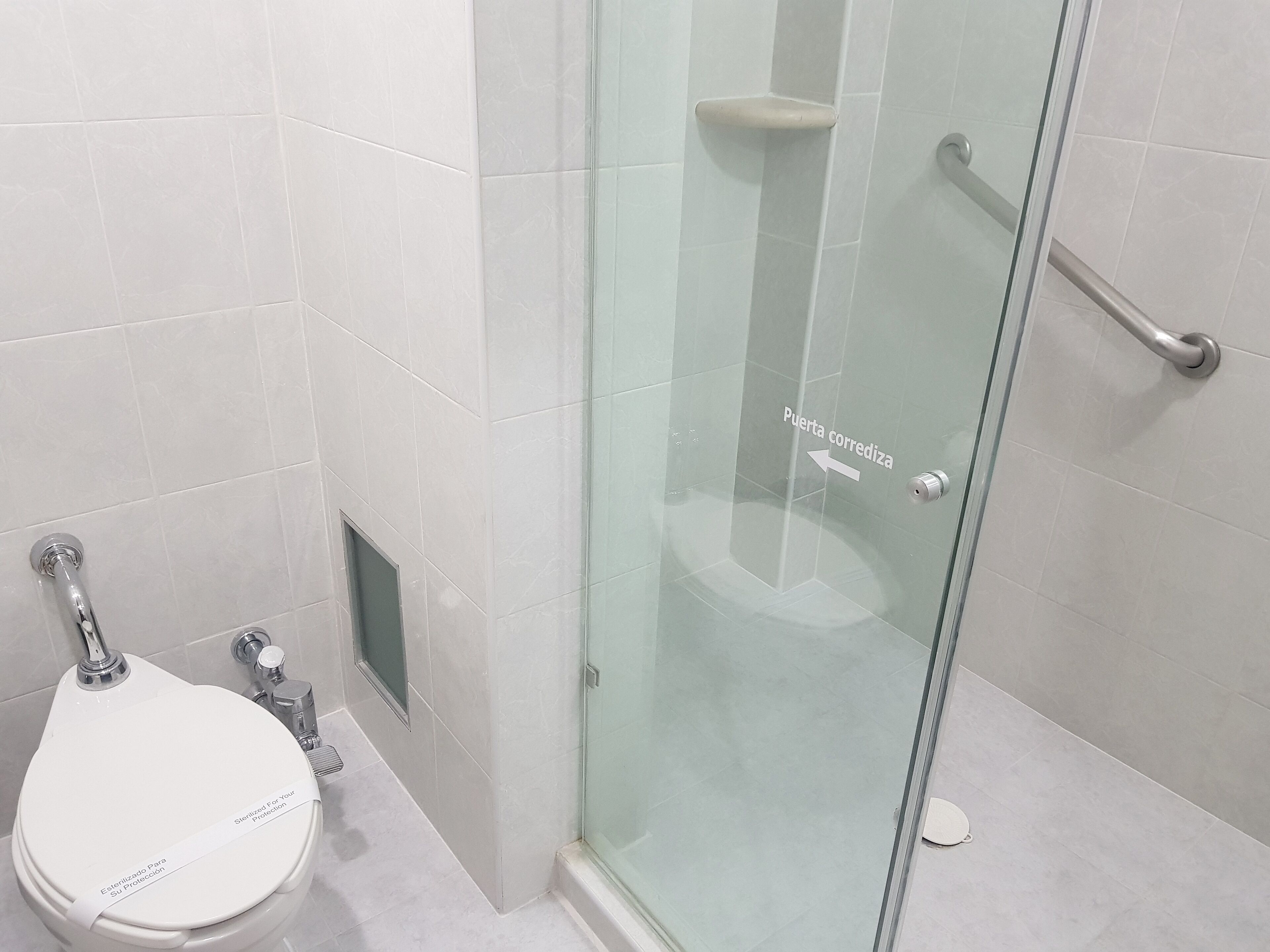 standard room, 1 queen bed | bathroom shower