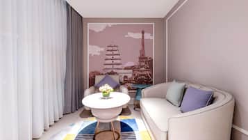 Sengetøy av topp kvalitet, dundyner, memory foam-senger og minibar