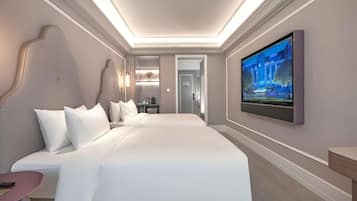 Camera Deluxe, 2 letti singoli | Biancheria da letto di alta qualità, copriletto in piuma