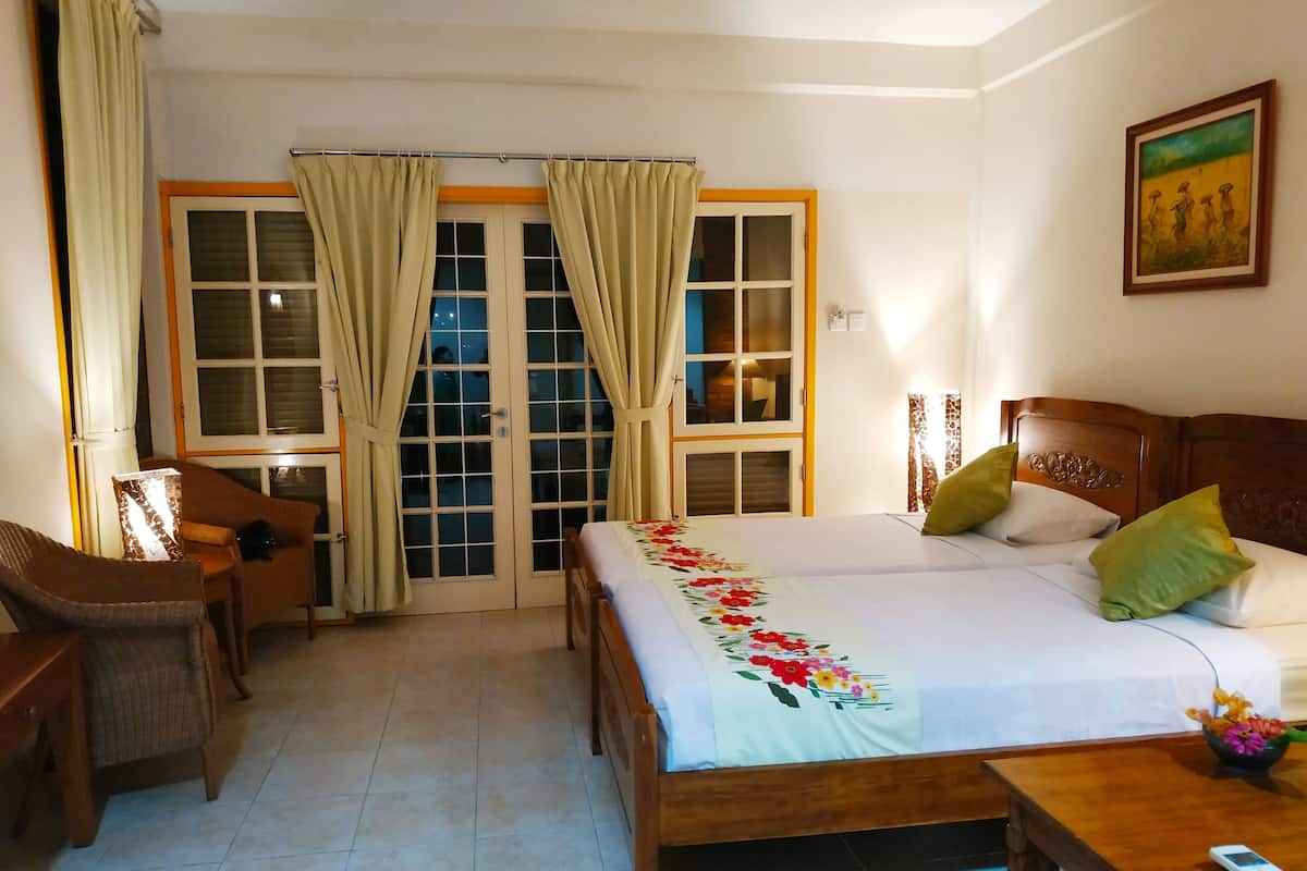 1 slaapkamer, luxe beddengoed, donzen dekbedden, pillowtop-bedden