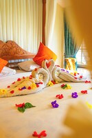 Premium bedding, down duvets, pillow-top beds, in-room safe