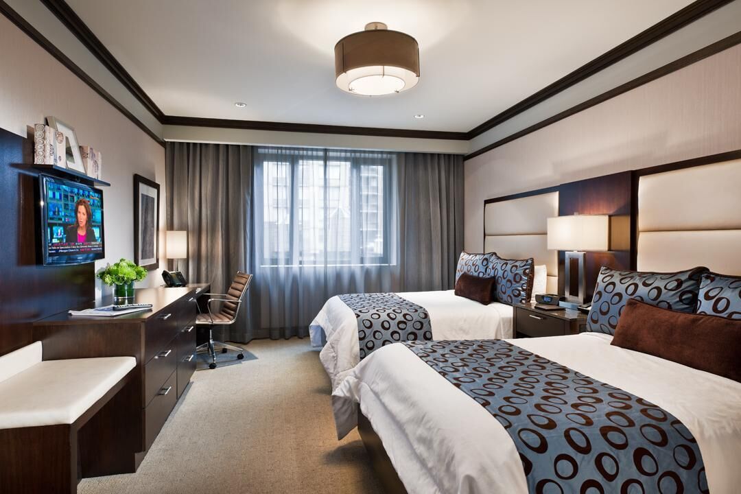 Premium bedding, pillow-top beds, in-room safe, desk