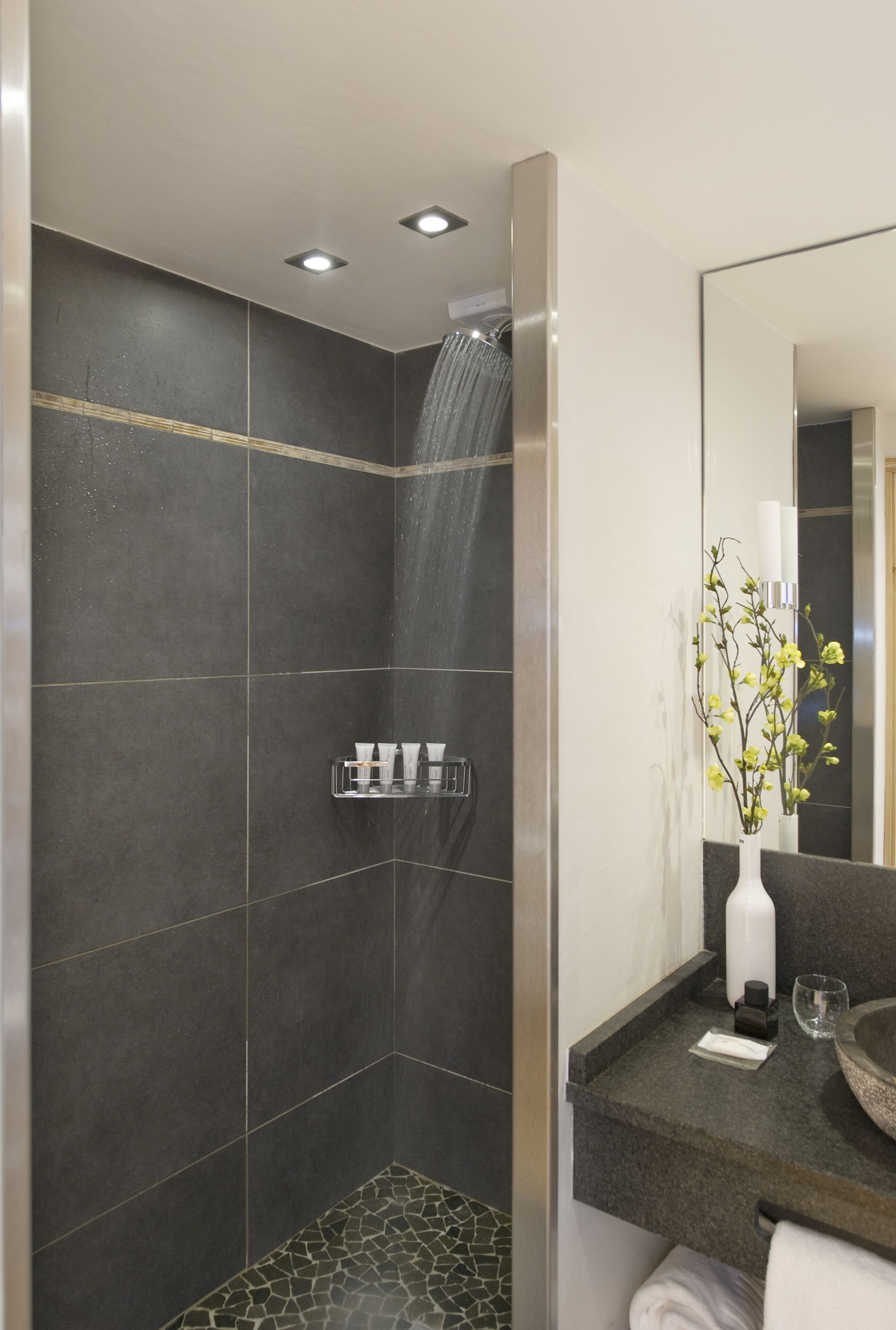 suite privilege | bathroom | hair dryer, bathrobes, slippers, towels