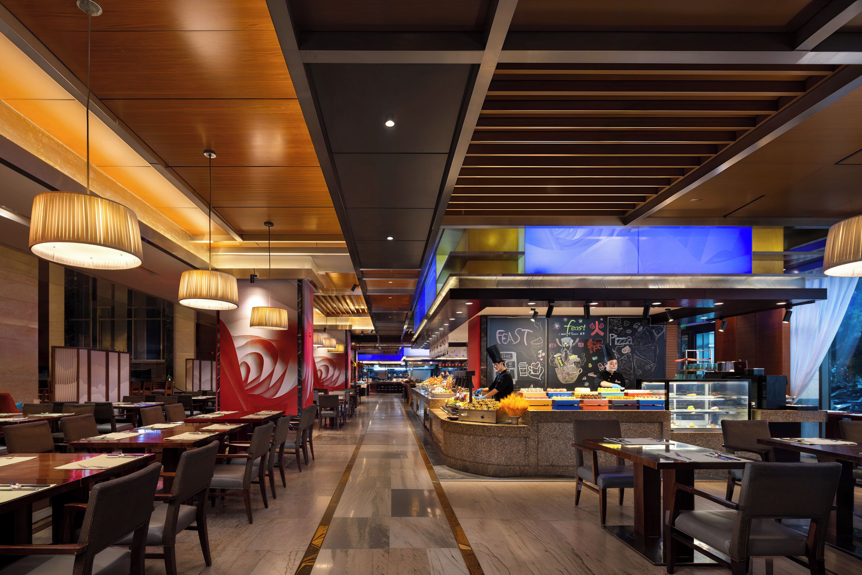 朝食 (ビュッフェ)、毎日提供 (1 名様 140 CNY)