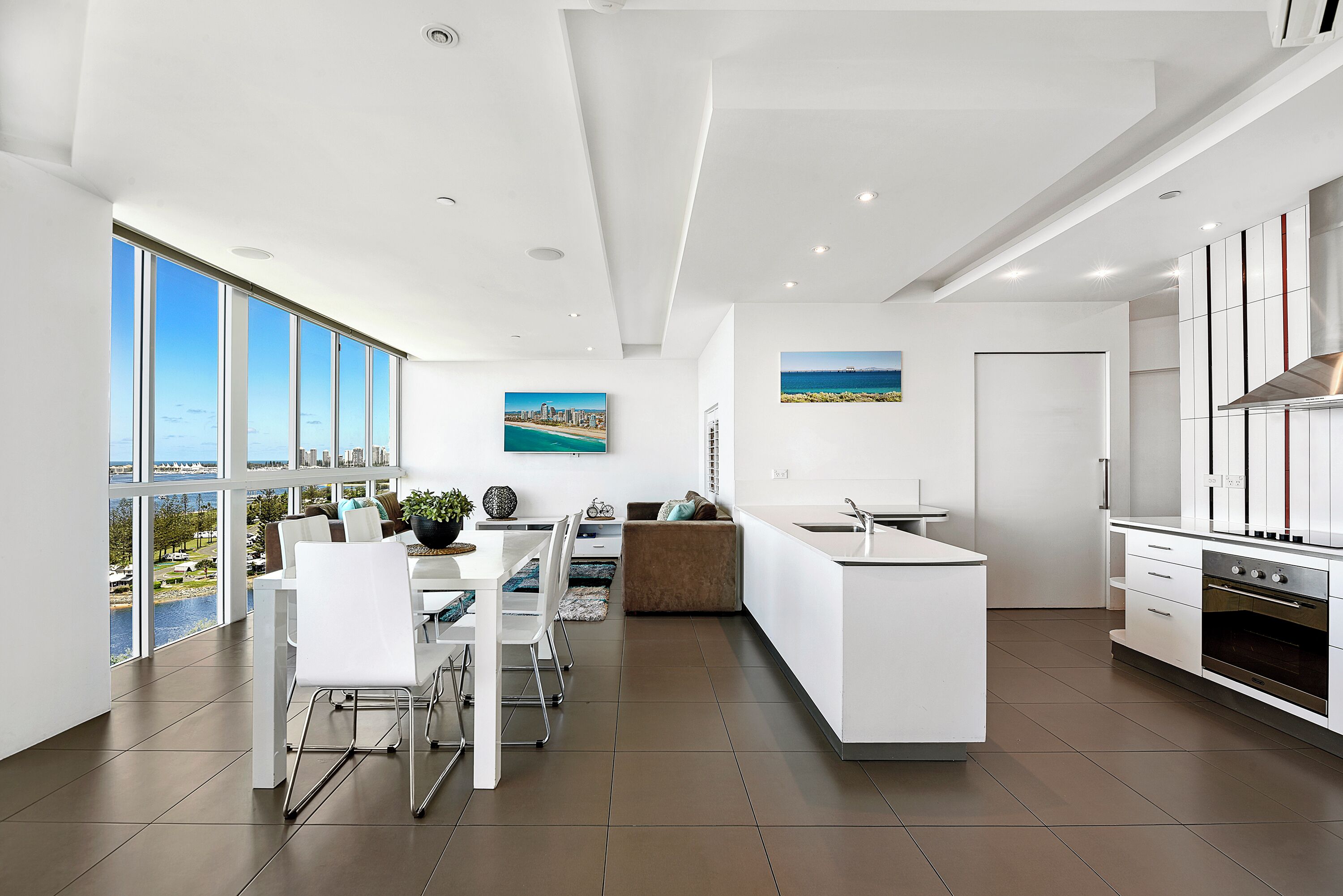 Executive Apartment, 2 Bedrooms | Private kitchen | Full-size fridge, microwave, oven, stovetop
