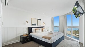 Familie-loftsleilighet, 3 soverom, sjøutsikt, mellometasje