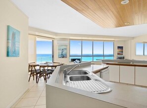 Fridge, microwave, dishwasher, electric kettle