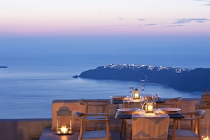 Breakfast, lunch, dinner served; Mediterranean cuisine, pool views