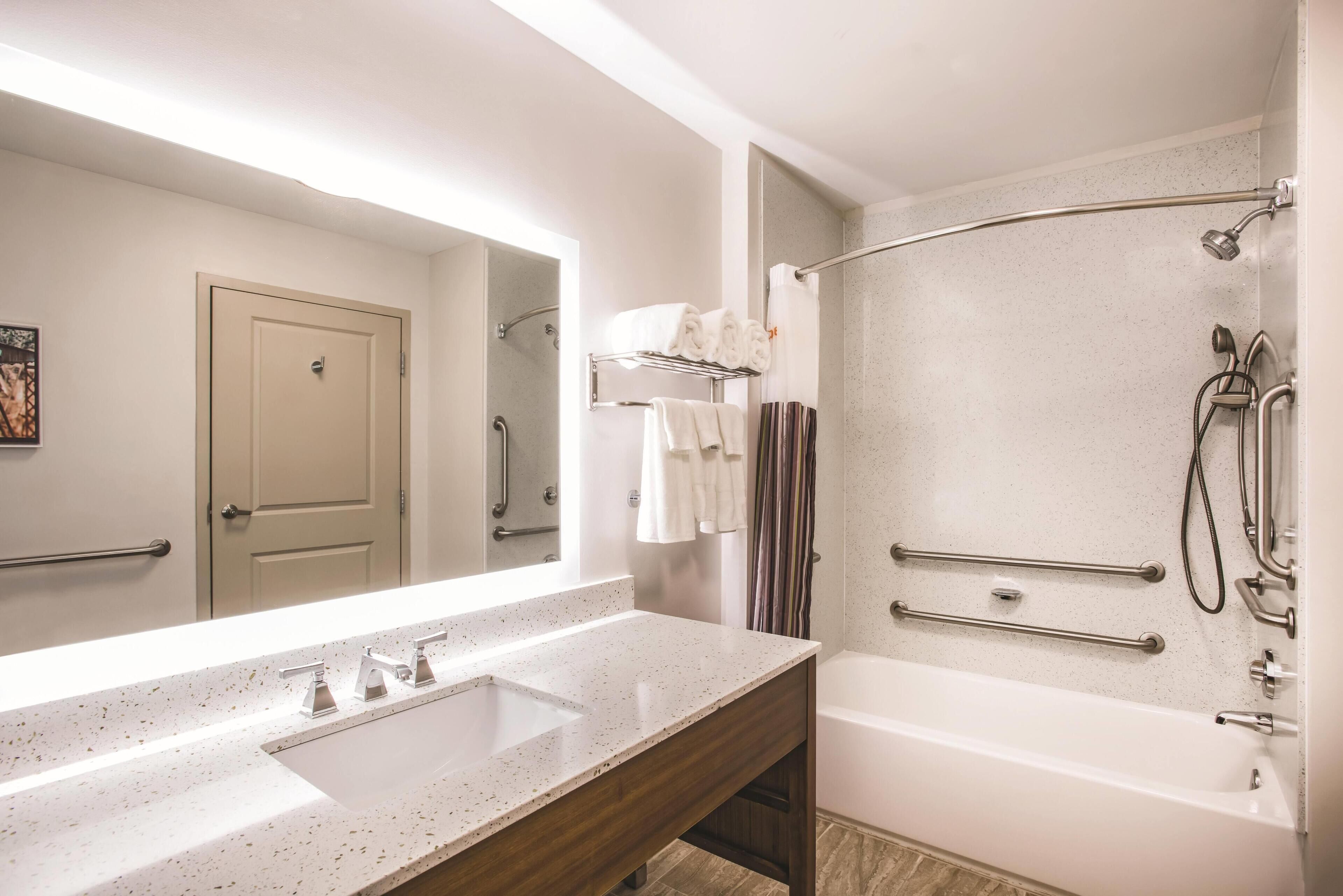 Room, 2 Queen Beds, Accessible, Non Smoking (Mobility/Hearing Impaired Accessible) | Premium bedding, in-room safe, desk, iron/ironing board