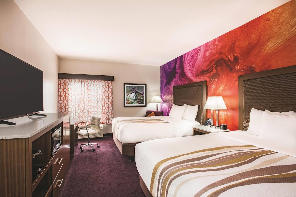 Room, 2 Queen Beds, Non Smoking | Premium bedding, in-room safe, desk, iron/ironing board