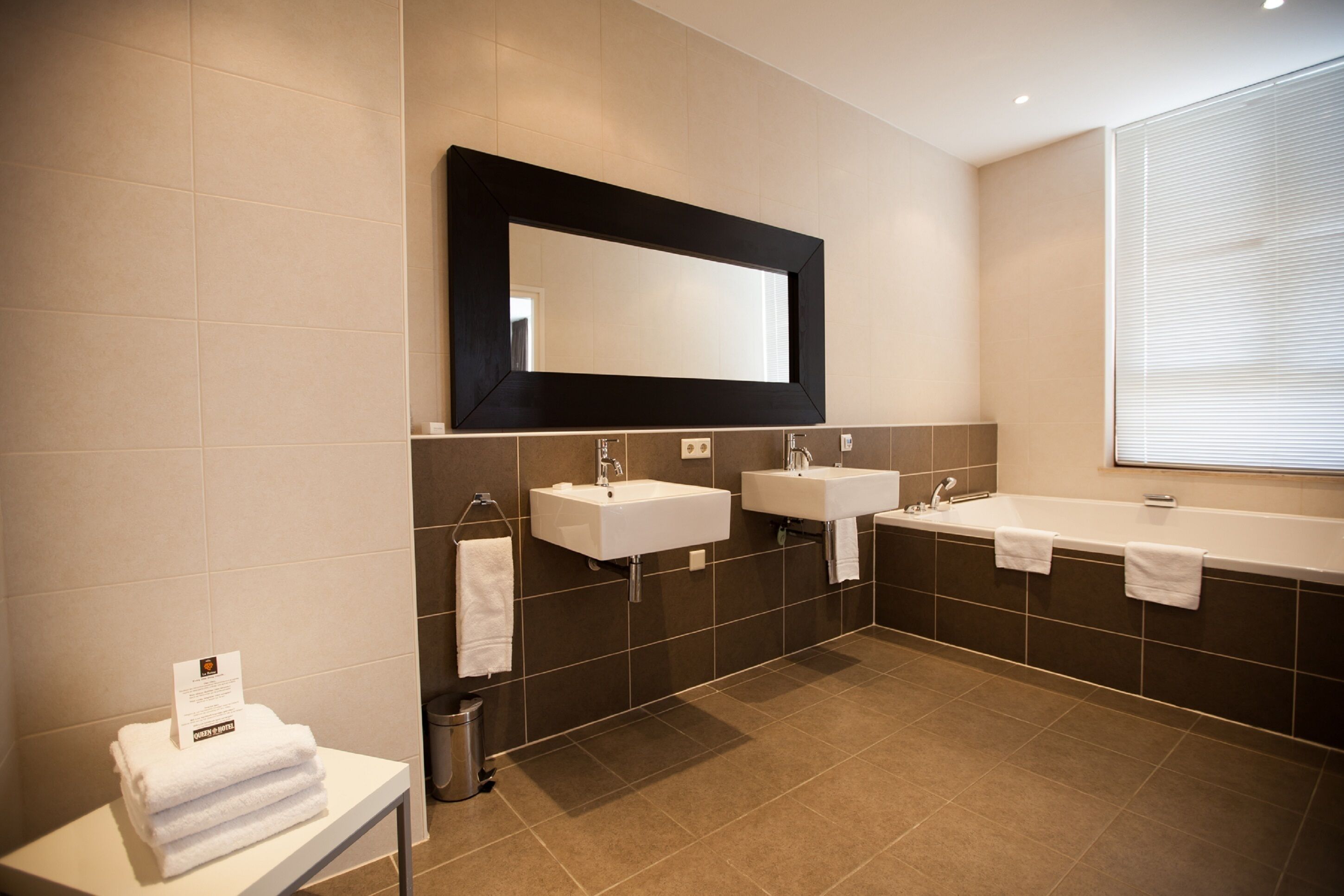 superior double room | bathroom | free toiletries, hair dryer, towels