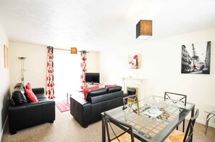 40-inch Smart TV with digital channels, streaming services