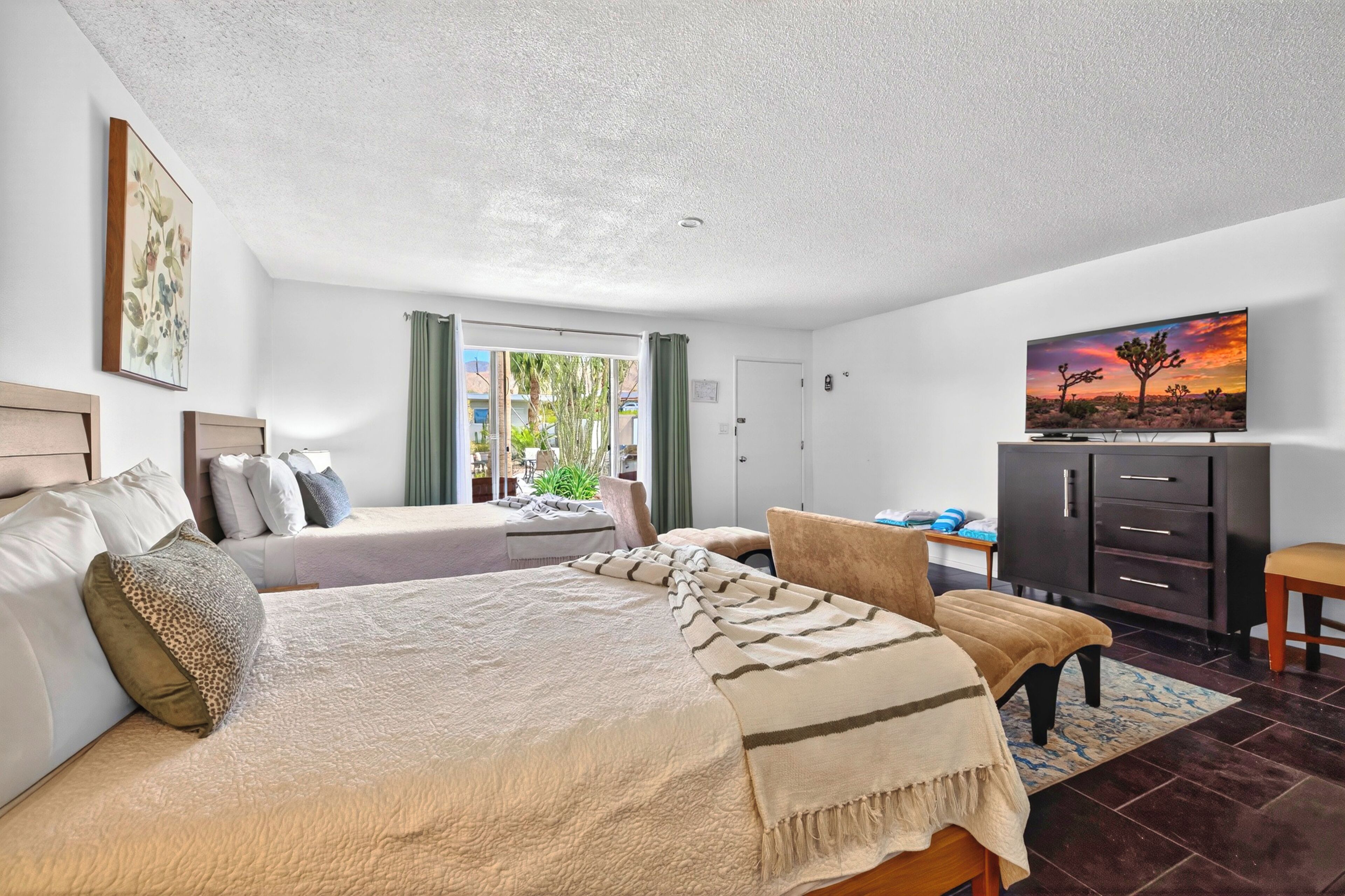 Down comforters, Tempur-Pedic beds, individually furnished