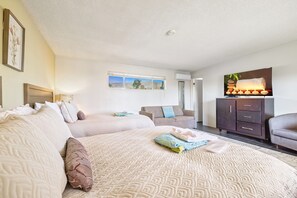 Double Room, 2 Queen Beds, Private Bathroom (Room 2 Double) | Hypo-allergenic bedding, blackout drapes, free WiFi, bed sheets - Lido Palms Resort and Spa (Desert Hot Springs)