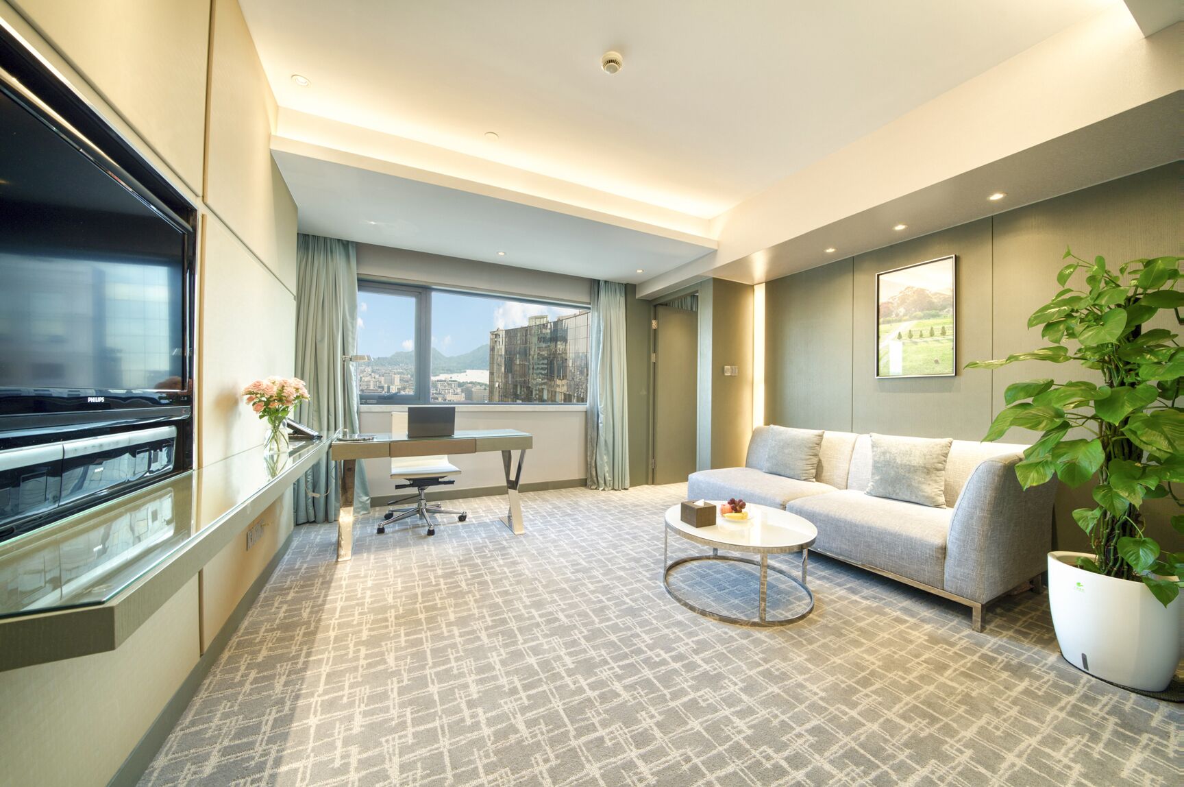 executive suite | living room | 37-inch flat-screen tv with digital channels, tv, pay films