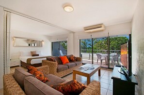 Televisión de 42 cm con canales digitales, un reproductor de DVD