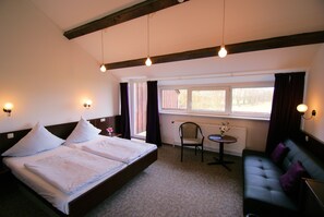 Premium bedding, Select Comfort beds, desk, iron/ironing board