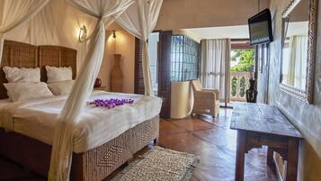 Kamar Mewah, balkon, pemandangan samudra | 2 kamar tidur, brankas, dan didekorasi berbeda-beda