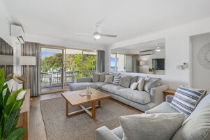 Executive Apartment, 2 Bedrooms | Living area | Flat-screen TV